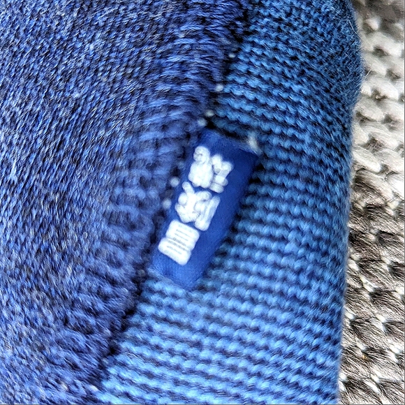 Men's XS two tone blue Super-Dry Vintage Crew Sweater - Picture 4 of 12